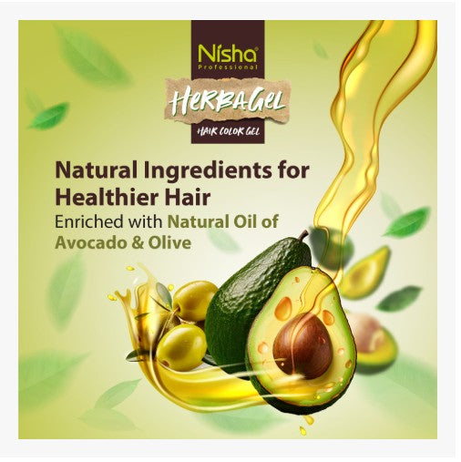 Nisha Herbagel Coloración en Gel – Dark Brown