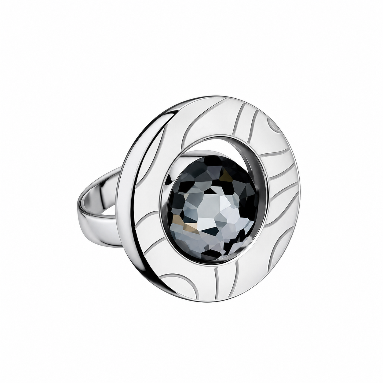 Preciosa Beryl ring chrome SKU 7096 40B
