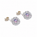 Arctic Dream - Earrings Ag 925/Rh - vitrail light