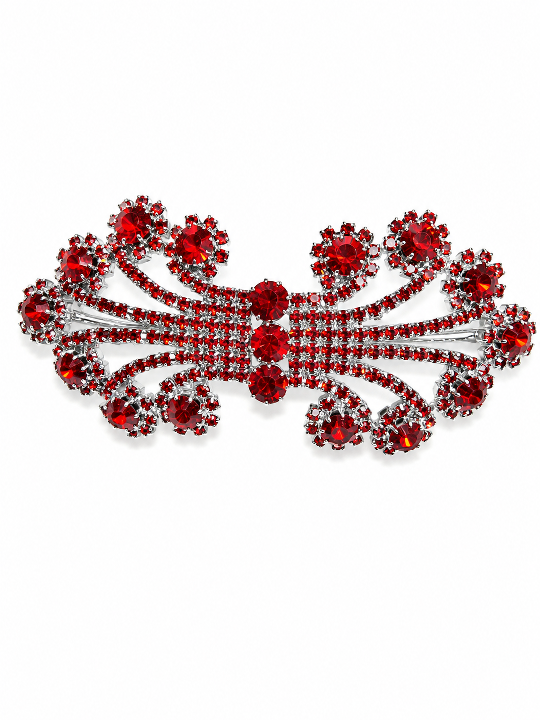 Cintillo tocado de cristal rojo
