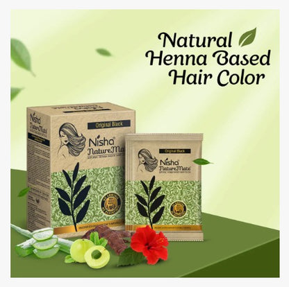 Nisha Naturemate Coloring Henna 90Gm (4 tonos)
