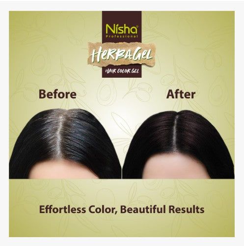Nisha Herbagel Coloración en Gel – Dark Brown