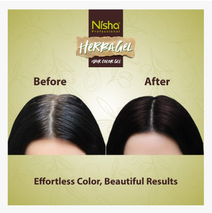 Nisha Herbagel Coloración en Gel – Dark Brown