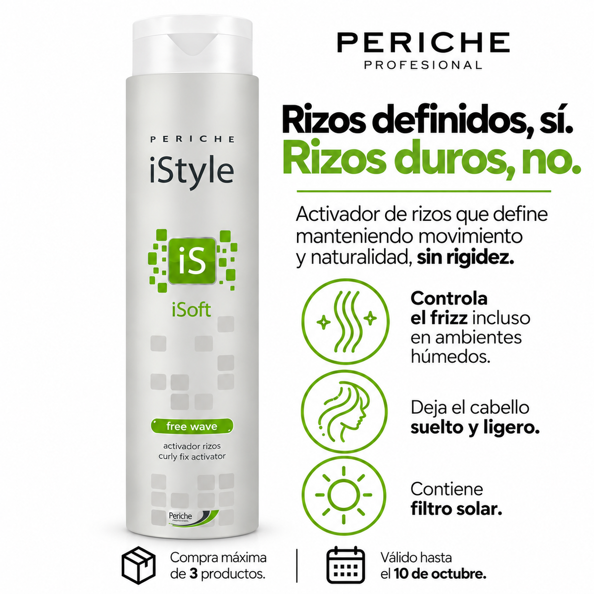 Activador de rizos - iStyle iSoft Free Wave 250ml / Curl Activator - iStyle iSoft Free Wave 250ml