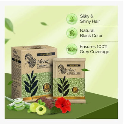 Nisha Naturemate Coloring Henna 90Gm (4 tonos)