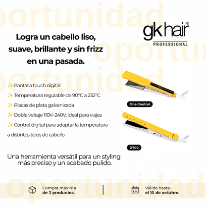 Plancha de Titanio One Control ó D700 - Oferta 60%