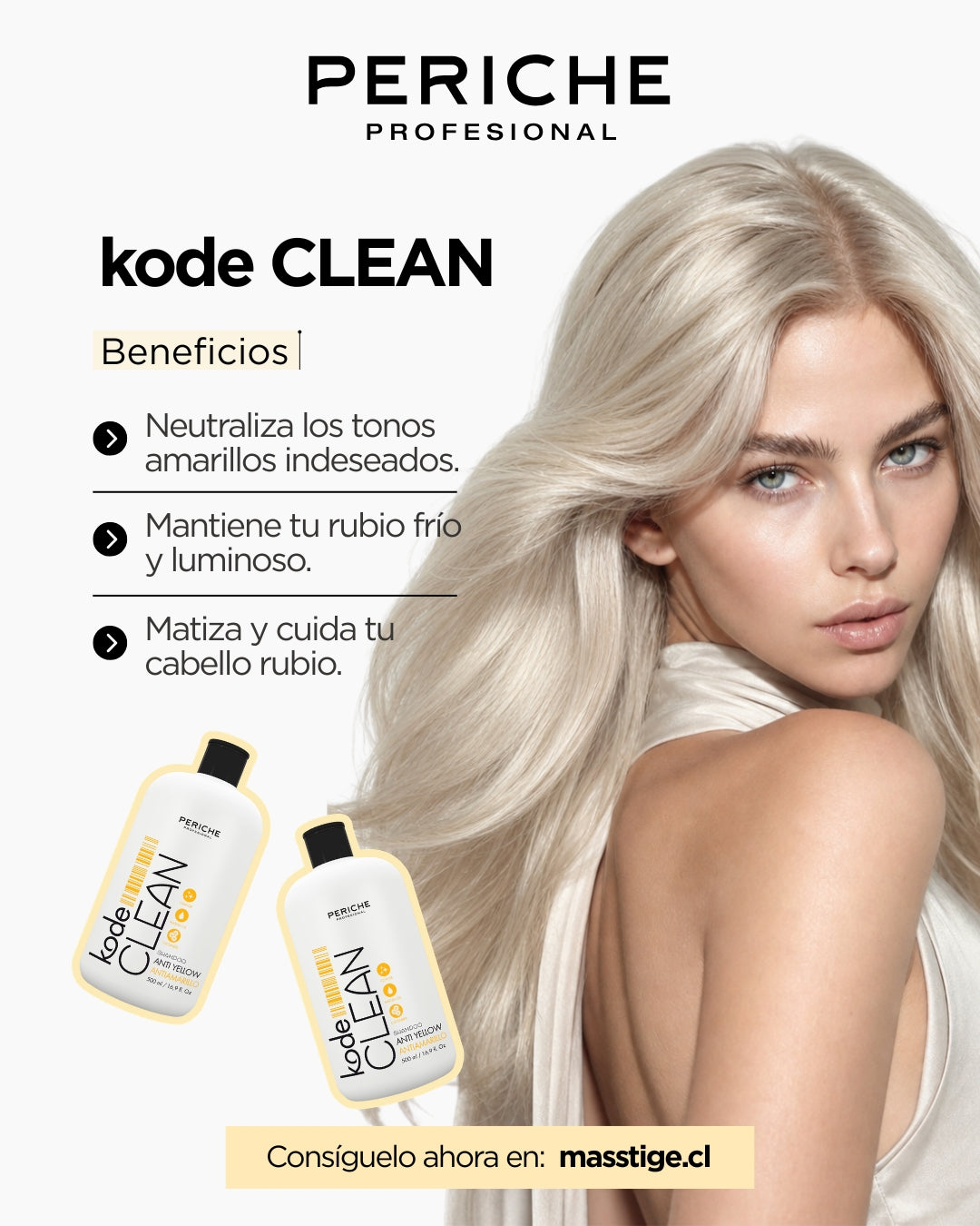 Champú Anti Amarillos - Kode CLEAN 500ml