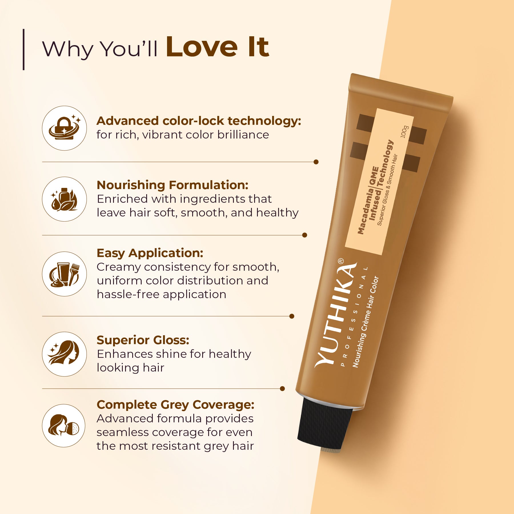 Crema de Color Profesional. Tinte Yuthika