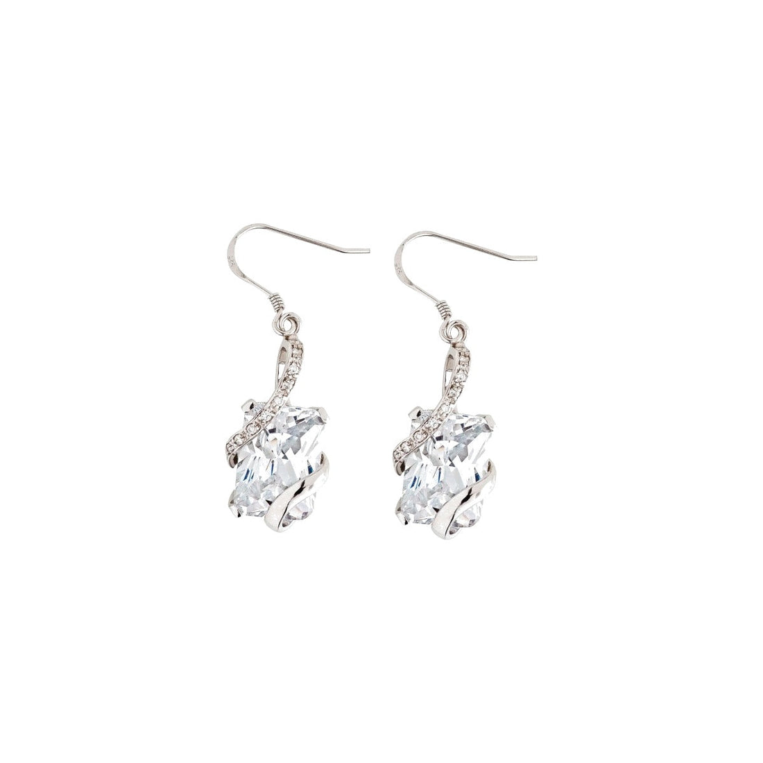 Preciosa 5029 00 Graceful Earrings Ag 925/Rh white